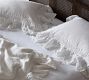 Linen Ruffle Crochet Duvet Cover &amp; Shams