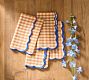 Reese Gingham Scallop Napkins, Set of 4