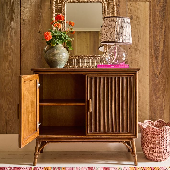 Kai Rattan Sideboard, Vintage Brown