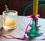 Green Glass Taper Candle Holder