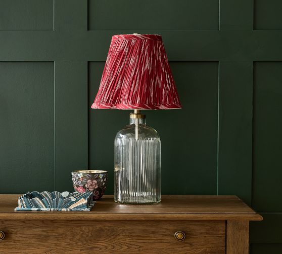 Bobbie Etched Glass Table Lamp Base