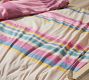 Colorful Stripe Cotton Linen Duvet Cover &amp; Shams