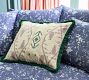 Geometric Embroidery Fringe Trimmed Pillow Cover