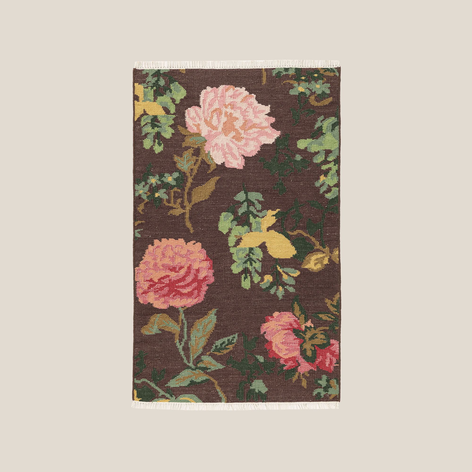 NYBG Spring Florals Flatweave Rug