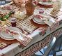 Block Print Rose Stripe Tablecloth