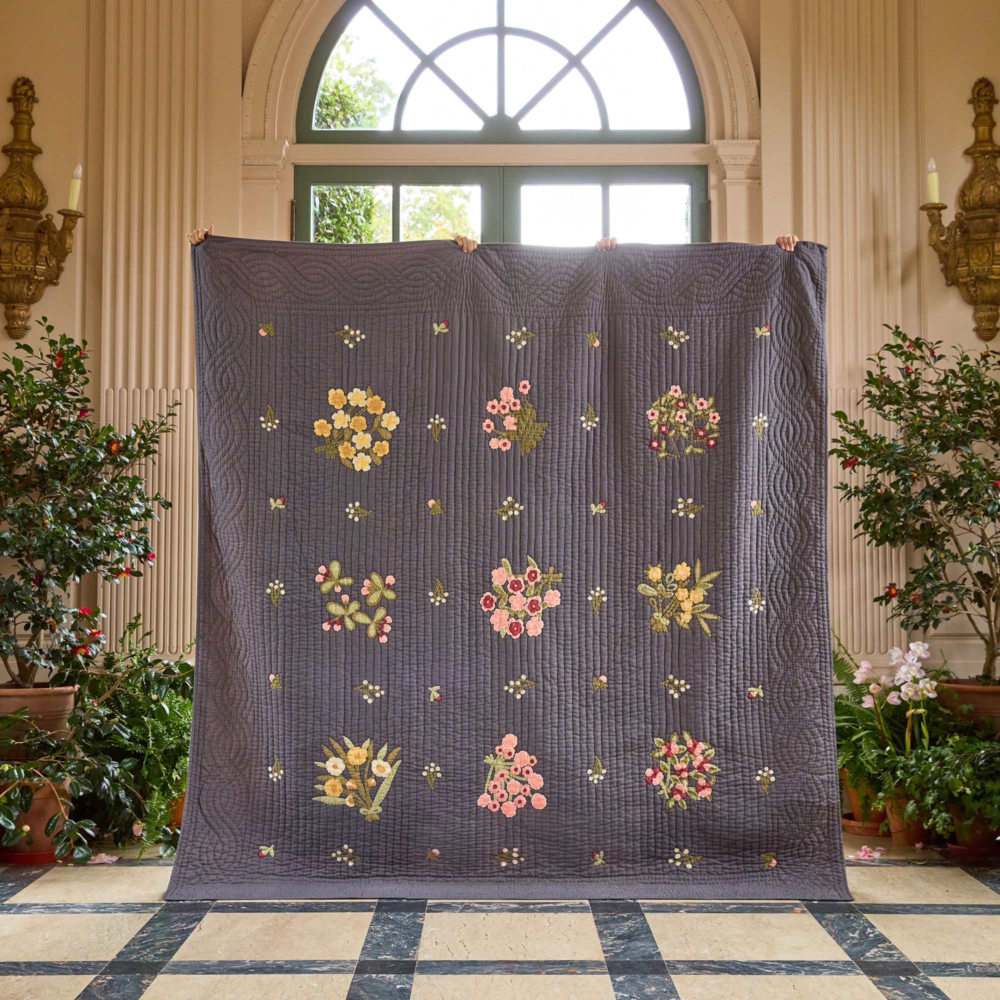 NYBG Floral Quilt