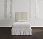 Maisie Headboard Replacement Slipcover, Twin, Printed Performance Blend, NYBG Poms Stripe