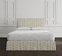 Ava Bed Replacement Slipcover, Queen, Printed Performance Blend, NYBG Poms Stripe