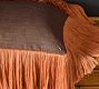 Elena Embroidered Fringe Pillow Cover
