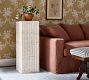 Lila Rattan Pedestal
