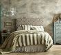 Reversible Cotton Stripe Duvet Cover &amp; Shams