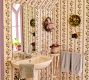 NYBG Poms Stripe Wallpaper