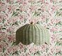 Sally Scalloped Wicker Pendant Shade