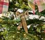 Yellow Plaid Bow Ornaments