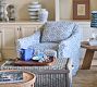 Elodie Slipcovered Swivel Armchair