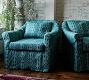 Elodie Slipcovered Swivel Armchair