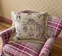 Wren Toile Pillow Cover
