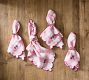 Radish Gingham Embroidered Napkins, Set of 4