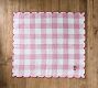 Radish Gingham Embroidered Napkins, Set of 4