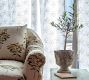 Elodie Slipcovered Swivel Armchair