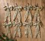 Yellow Plaid Bow Ornaments