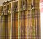 Yellow Plaid Woven Valance Drape