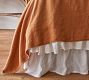 Linen Ruffle Crochet Bedskirt