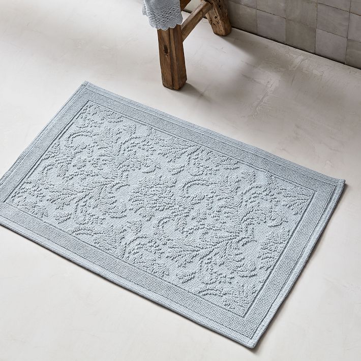 1000 GSM Ribbed Bath Mat, Various Colours. 100% Cotton.