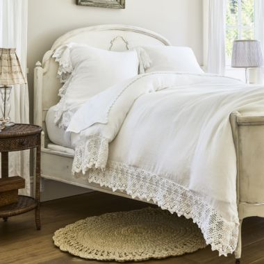 All-White Farmhouse Bedroom