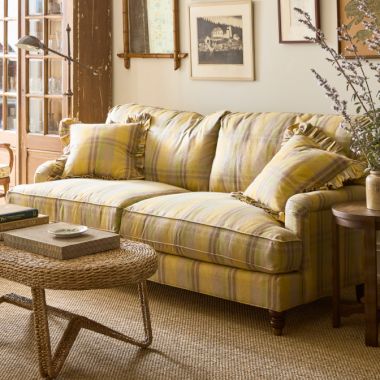 Plaid Cottage Charm Living Room