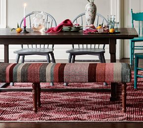 Flatweave Kilim Dining Bench | Greenrow