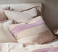 Purple Stripe Airply Duvet Cover & Shams