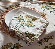 Narcissus Linen Ruffle Napkins