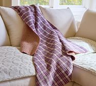 Color Stitched Plaid Throw
