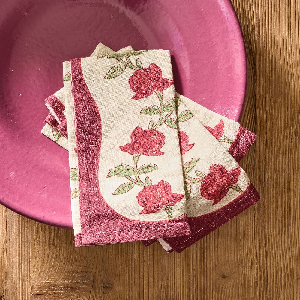 Rosie Print Napkins, Set of 4