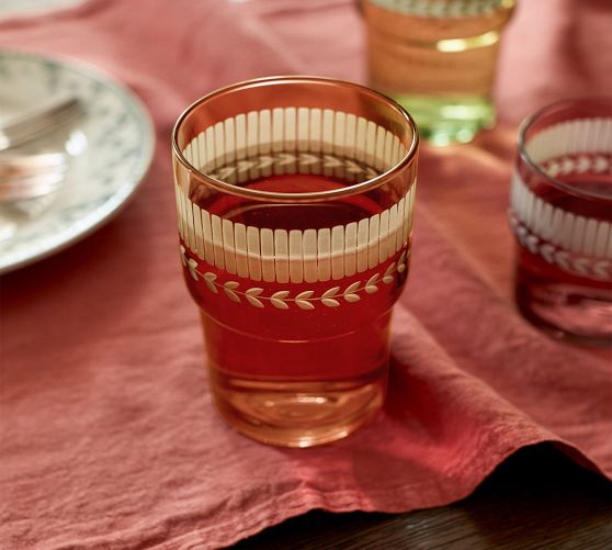 Recycled Colored Glass Drinking Glasses