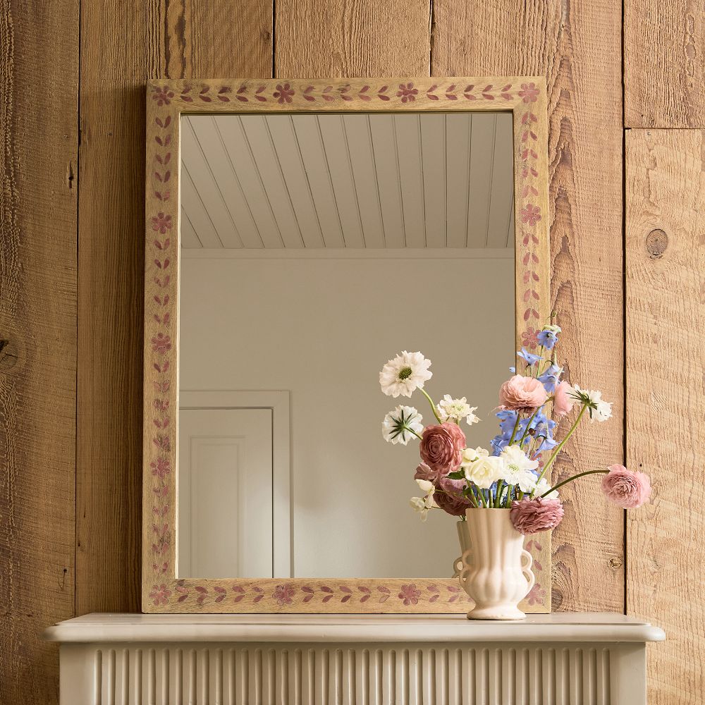 Sanna Wood Inlay Mirror
