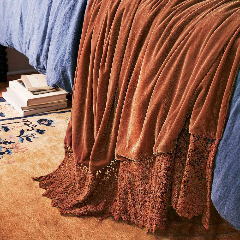 Velvet Crochet Throw