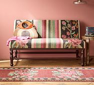 Aspen Floral Banquette Bench