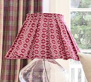 Printed Pleated Lamp Shade & Slipcover