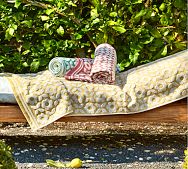 Retro Floral Beach Towel