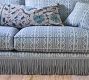 Winnie English Arm Upholstered Fringe Trimmed Sofa