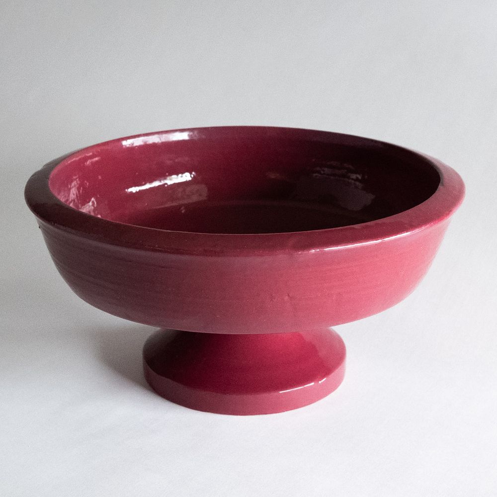 Amalia Decorative Ceramic Pedestal Bowl