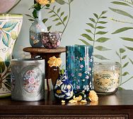 Sophia Hand-Painted Glass Vase