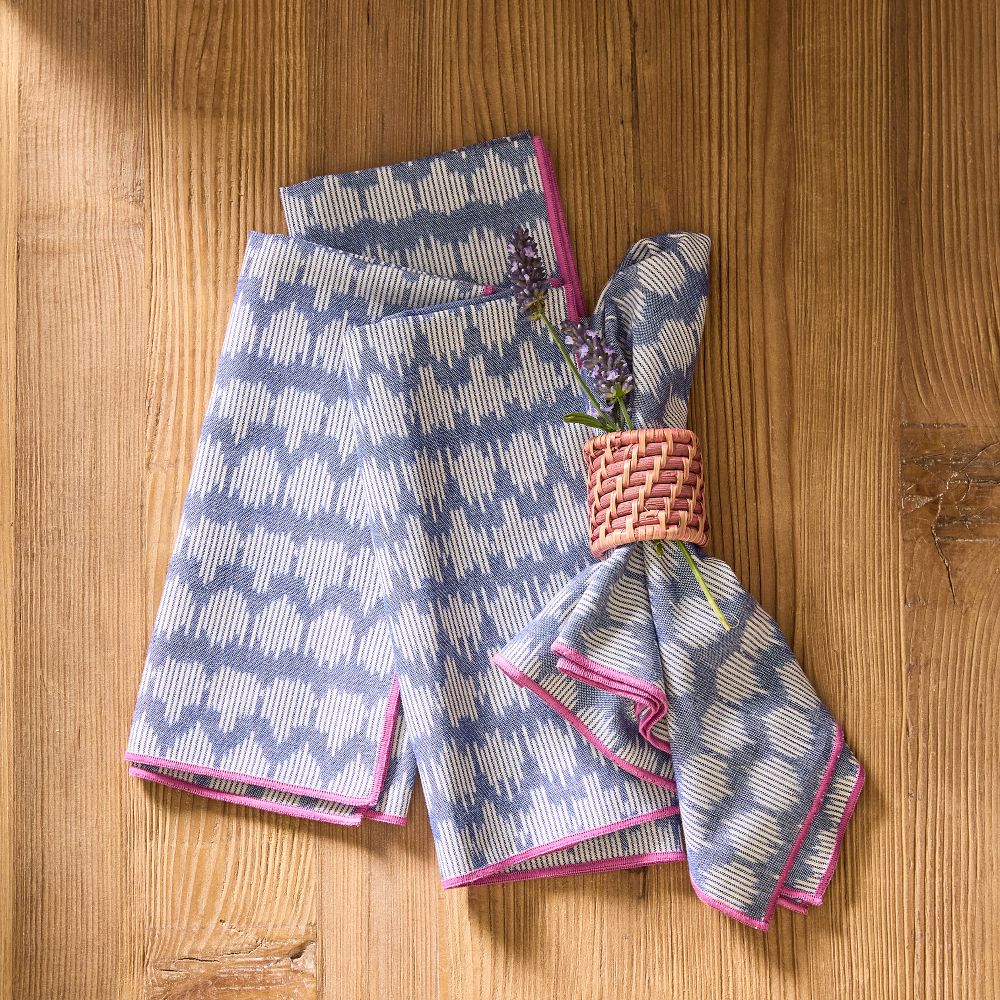 Blue Ikat Napkin, Set of 4