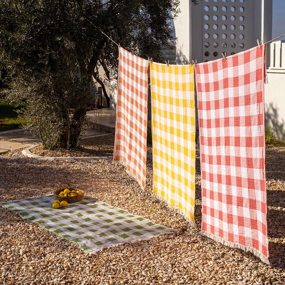 Plaid Light-Weight Turkish Towel