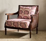 Verbena Carved Cane Chair