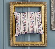 Climbing Florals Embroidered Pillow Cover