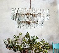 Recycled Glass 2 Tier Chandelier