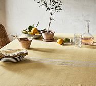 Yellow Ruffle Tablecloth